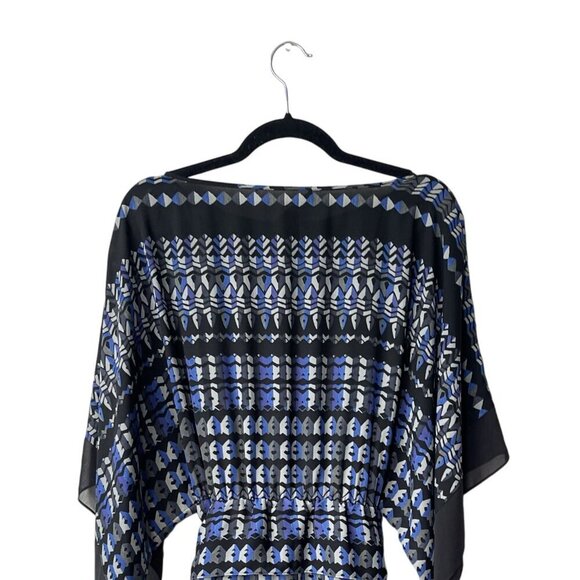 BCBG MAXAZRIA Mini Dress Size S Whimsigoth Fairy Grunge Batwing Sleeves Cocktail - Picture 7 of 11